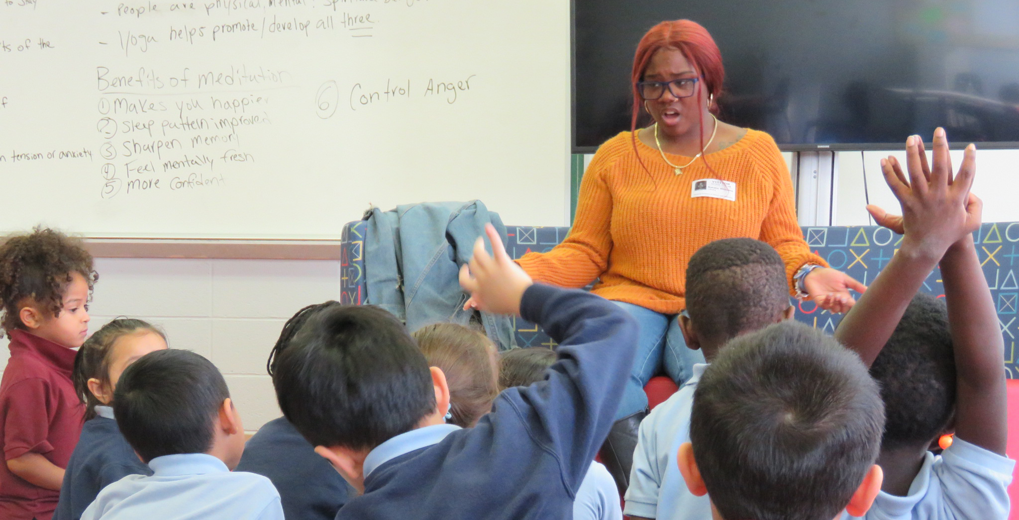 Syracuse Academy of Science Alumna Reads to Kindergarten Students Syracuse Academy of Science Alumna Reads to Kindergarten Students