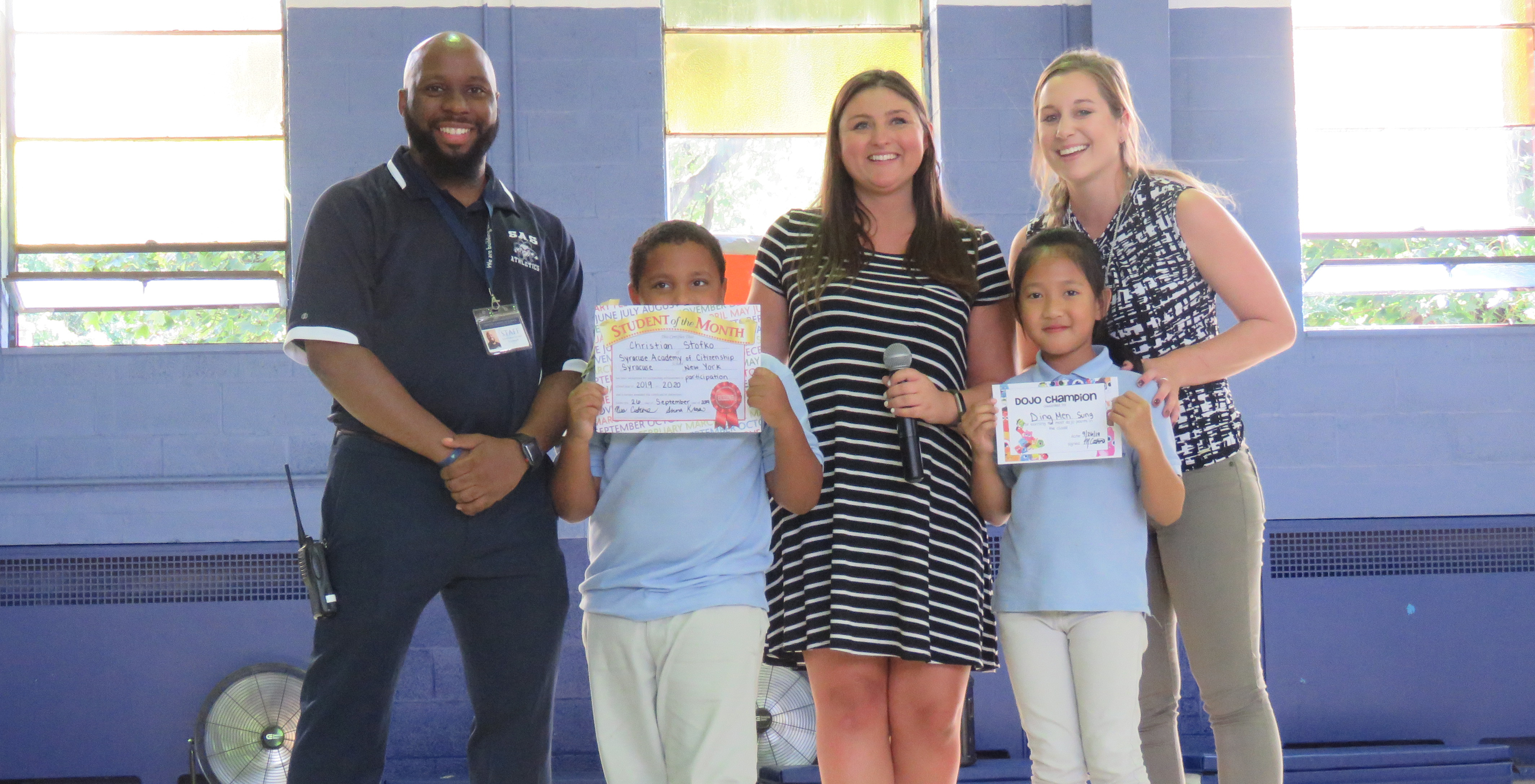 Citizenship Academy September Student of the Month Student of the Month