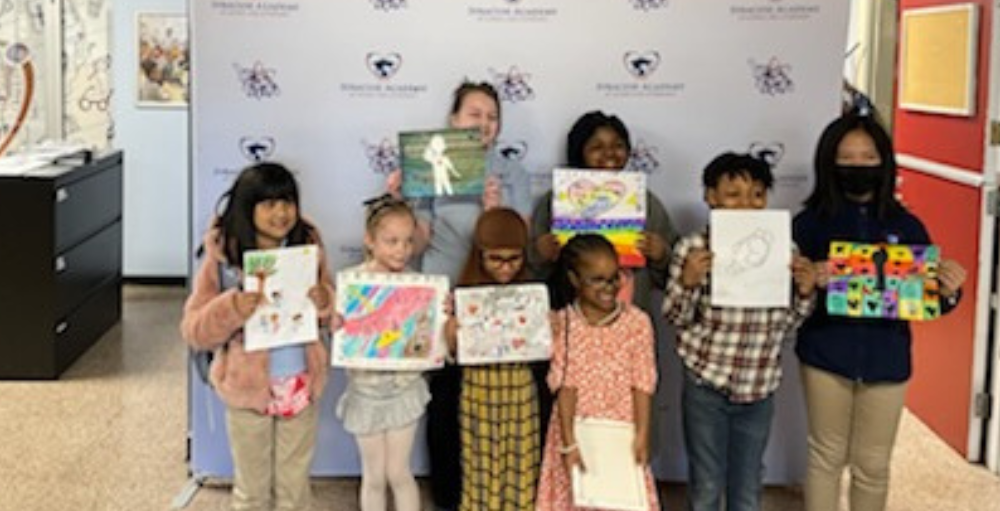 Syracuse Academy of Science and Citizenship elementary school participated in the 'Music in Our School's month,' where it hosted a school-wide art competition with the theme, 'Music: The Sound of My Heart.'